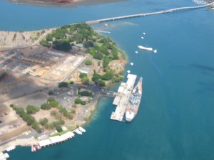 USS Missouri and the the USS Arizona Memorial